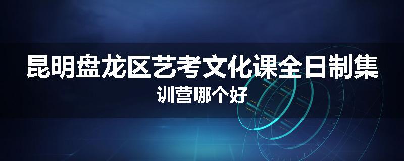 昆明盘龙区艺考文化课全日制集训营哪个好