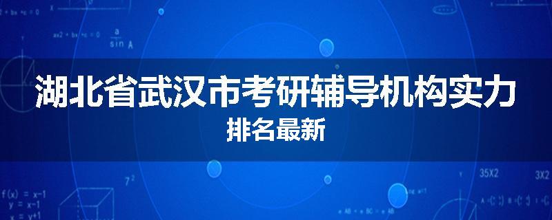 湖北省武汉市考研辅导机构实力排名最新