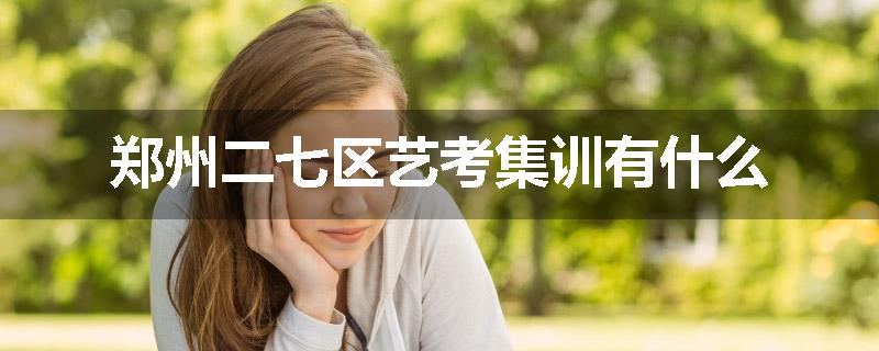 郑州二七区艺考集训有什么