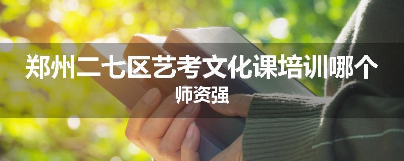 郑州二七区艺考文化课培训哪个师资强