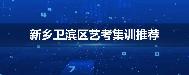新乡卫滨区艺考集训推荐