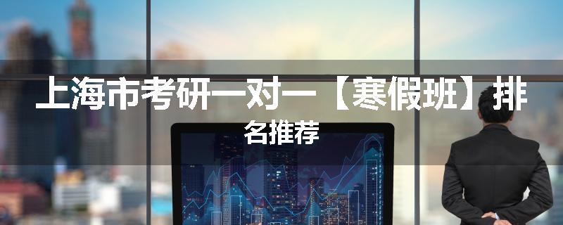 上海市考研一对一【寒假班】排名推荐
