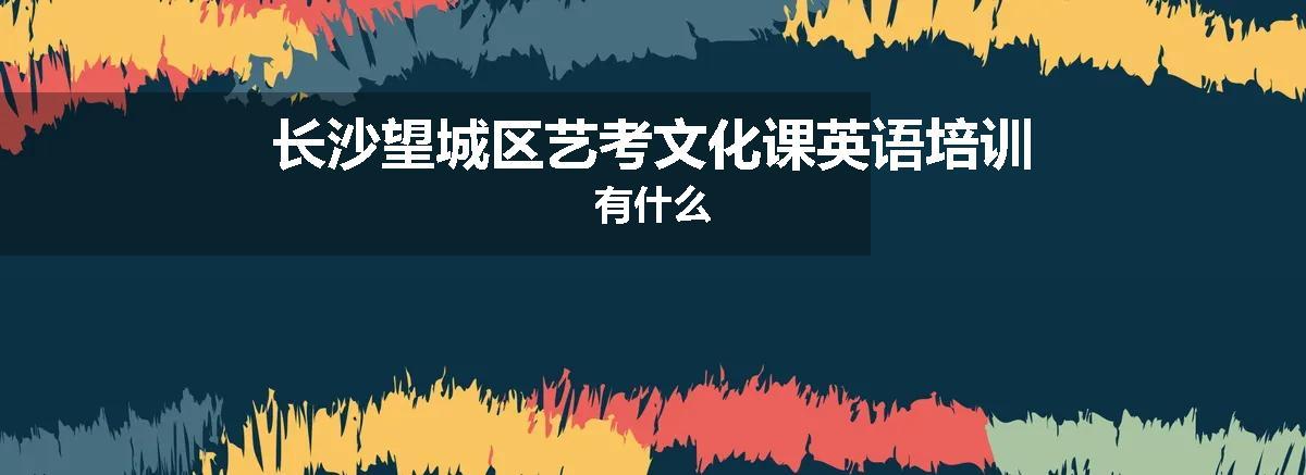 长沙望城区艺考文化课英语培训有什么