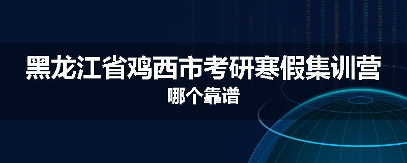 黑龙江省鸡西市考研寒假集训营哪个靠谱