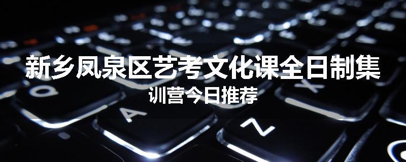新乡凤泉区艺考文化课全日制集训营今日推荐