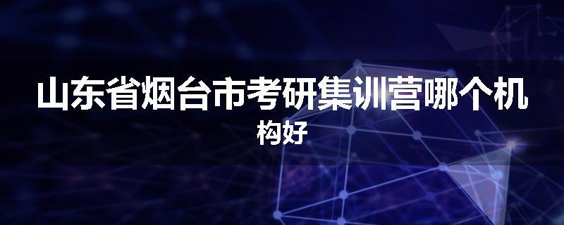 山东省烟台市考研集训营哪个机构好