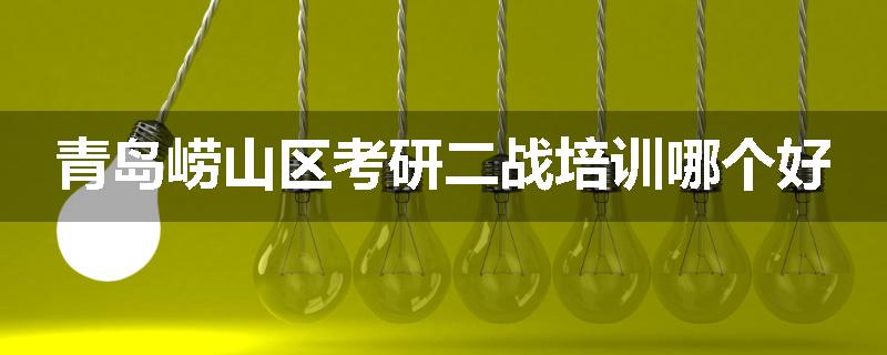 青岛崂山区考研二战培训哪个好