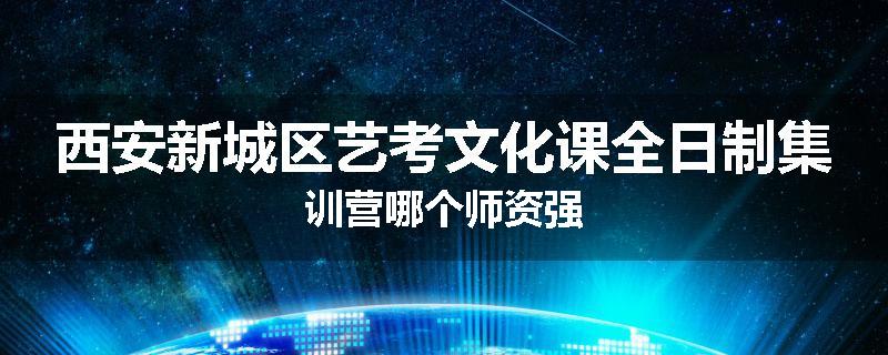 西安新城区艺考文化课全日制集训营哪个师资强