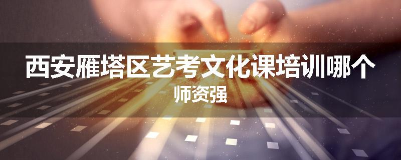 西安雁塔区艺考文化课培训哪个师资强