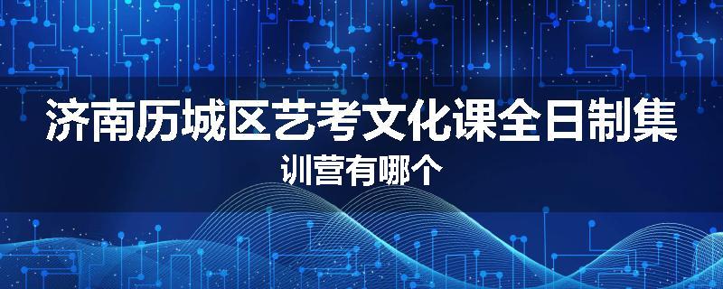 济南历城区艺考文化课全日制集训营有哪个