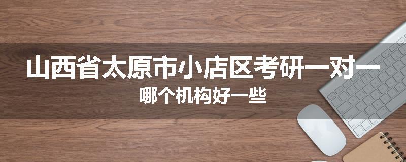 山西省太原市小店区考研一对一哪个机构好一些