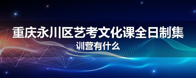 重庆永川区艺考文化课全日制集训营有什么