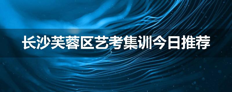 长沙芙蓉区艺考集训今日推荐