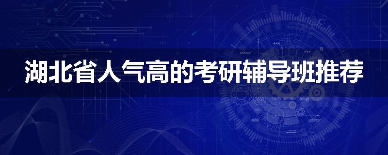 湖北省人气高的考研辅导班推荐
