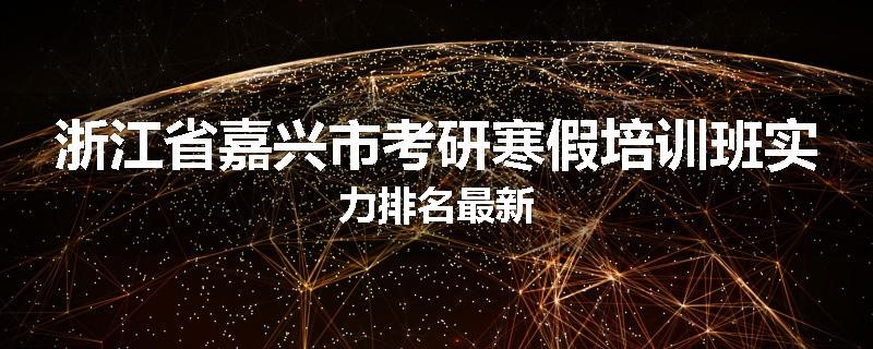 浙江省嘉兴市考研寒假培训班实力排名最新