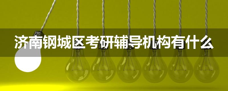 济南钢城区考研辅导机构有什么