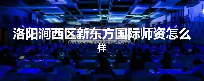 洛阳涧西区新东方国际师资怎么样