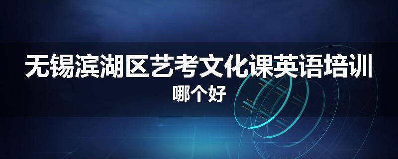 无锡滨湖区艺考文化课英语培训哪个好