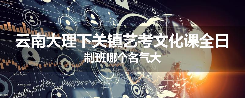 云南大理下关镇艺考文化课全日制班哪个名气大