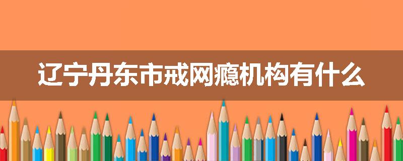 辽宁丹东市戒网瘾机构有什么