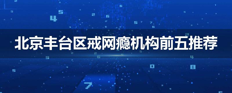 北京丰台区戒网瘾机构前五推荐