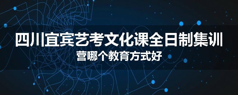 四川宜宾艺考文化课全日制集训营哪个教育方式好