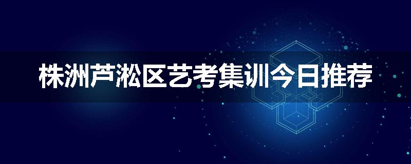 株洲芦淞区艺考集训今日推荐