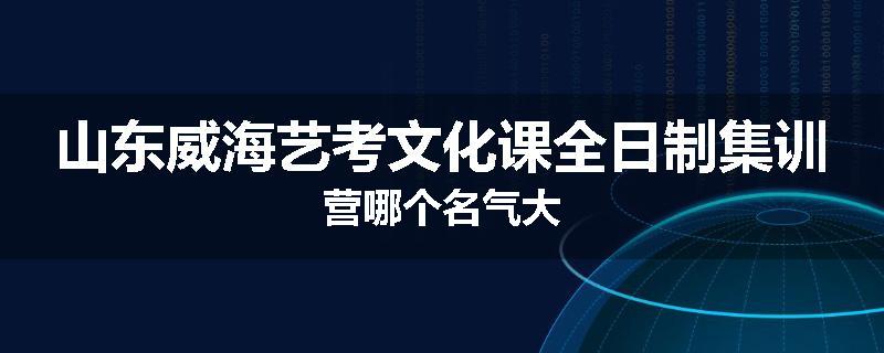 山东威海艺考文化课全日制集训营哪个名气大