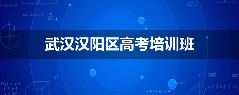 武汉汉阳区高考培训班