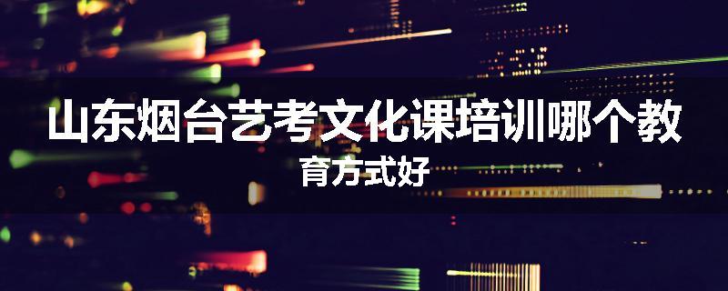 山东烟台艺考文化课培训哪个教育方式好