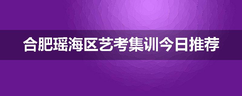 合肥瑶海区艺考集训今日推荐