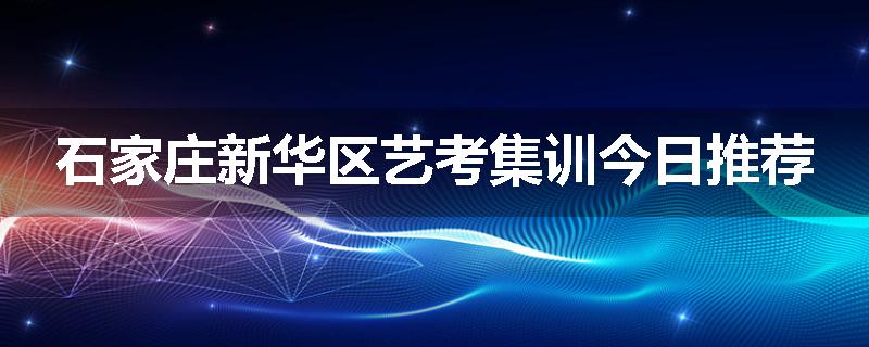 石家庄新华区艺考集训今日推荐