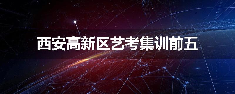西安高新区艺考集训前五