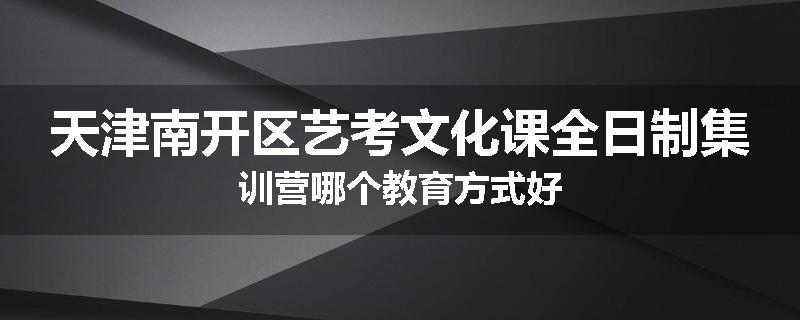 天津南开区艺考文化课全日制集训营哪个教育方式好