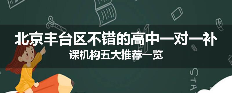 北京丰台区不错的高中一对一补课机构五大推荐一览