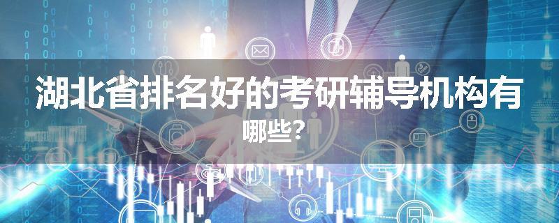 湖北省排名好的考研辅导机构有哪些？