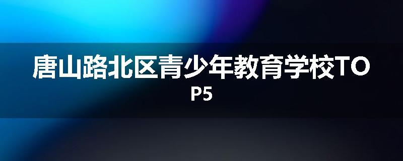 唐山路北区青少年教育学校TOP5