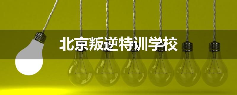 北京叛逆特训学校