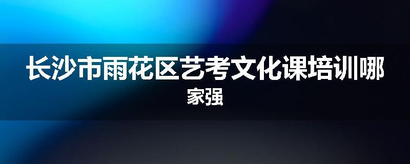 长沙市雨花区艺考文化课培训哪家强