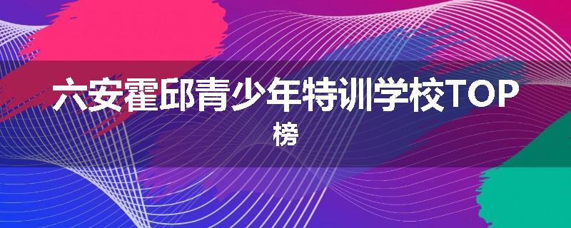 六安霍邱青少年特训学校TOP榜