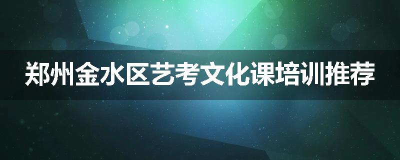 郑州金水区艺考文化课培训推荐