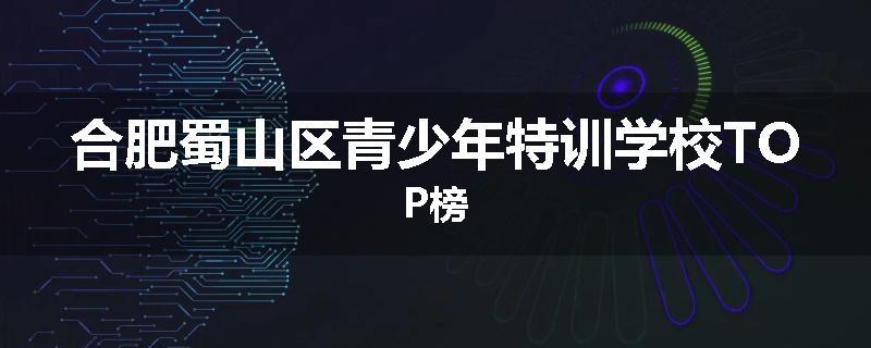 合肥蜀山区青少年特训学校TOP榜