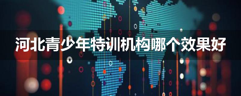 河北青少年特训机构哪个效果好